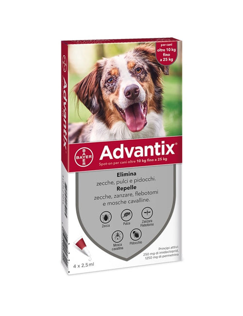 Advantix spot on - trattamento antiparassitario per cani