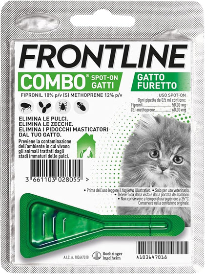 Frontline combo, 1 pipetta, antiparassitario per gatti